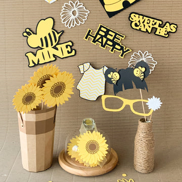 Bumble Bee Theme Baby Shower Photo Booth Props
